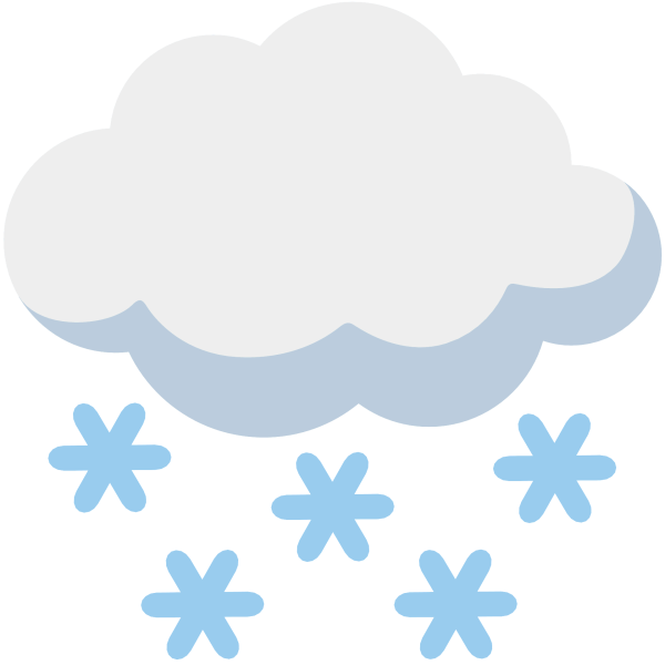 Много снежинок на прозрачном фоне