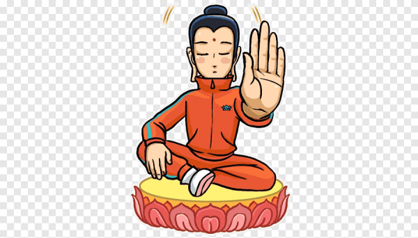 Мультяшный буддист