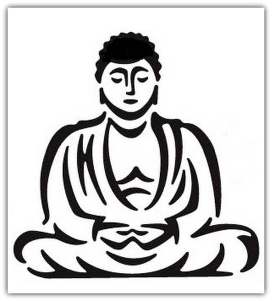 Будда трафарет
