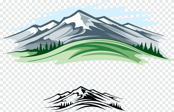 Горы Кавказа вектор