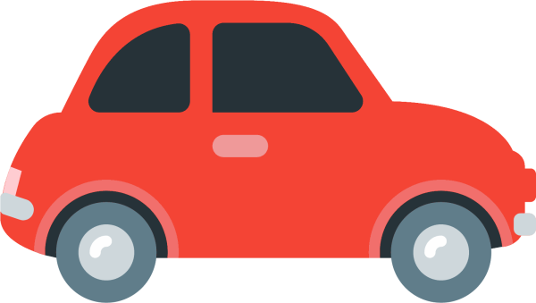 Пиктограмма машинка на прозрачном фоне