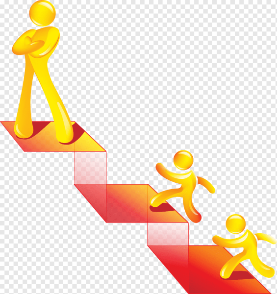 Человечек на ступеньках