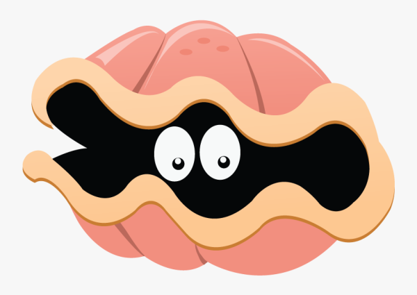 Устрица мультяшная