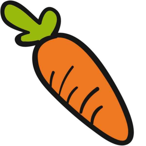Морковь мультяшная