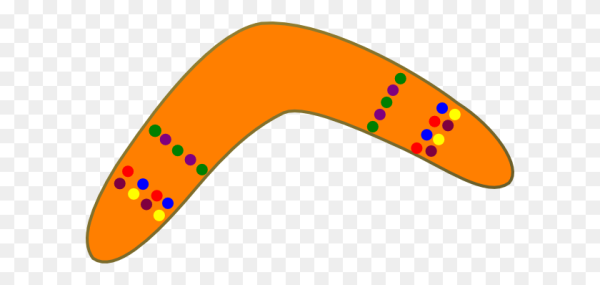 Бумеранг на прозрачном фоне