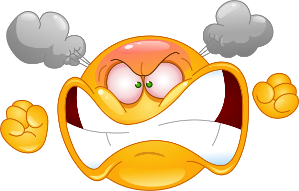 Смайлик злится