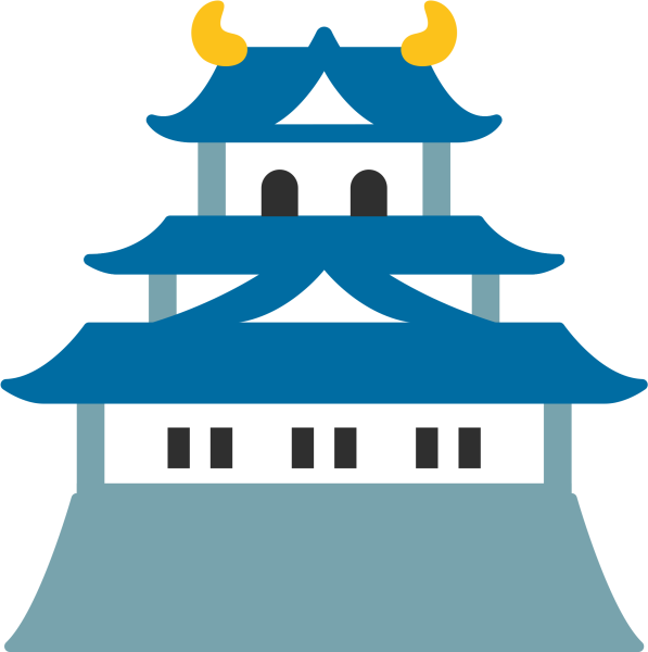 Японский храм значок