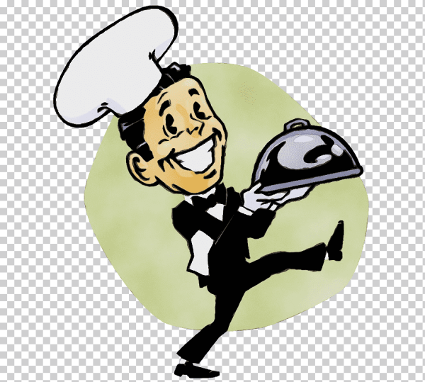 Официант анимация