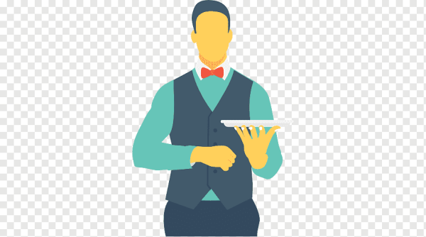 Значок официанта