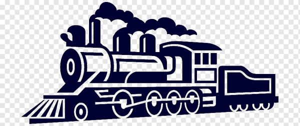 Паровоз силуэт