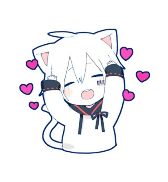 Неко Mafumafu Стикеры