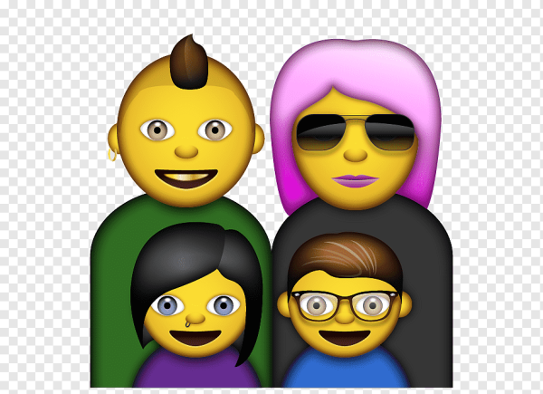 Смайлики эмодзи семья