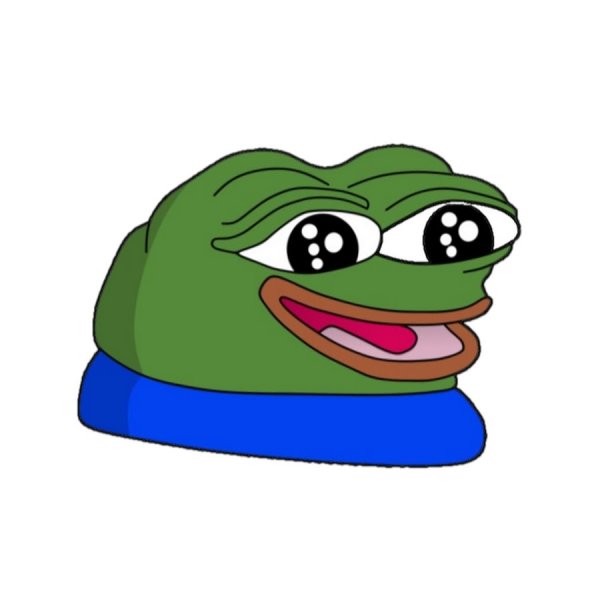 Лягушка Пепе улыбается