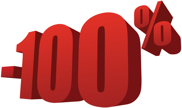 100 На прозрачном фоне