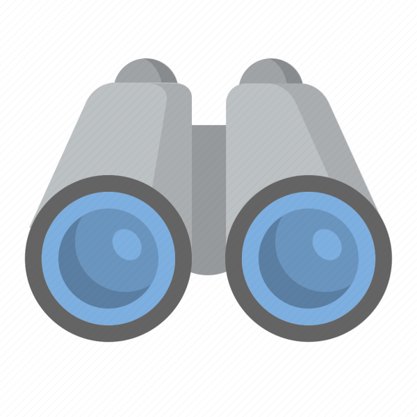 Символ бинокль сбоку