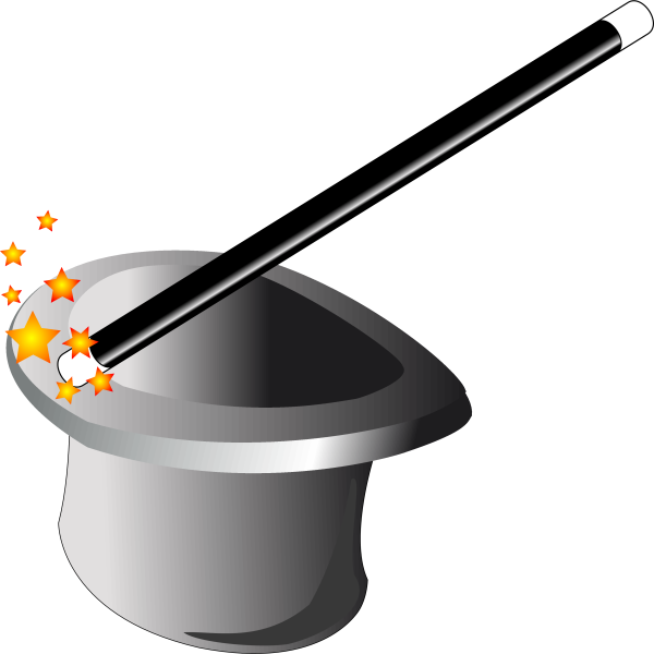 Шляпа фокусника на прозрачном фоне