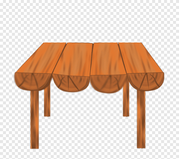 Декорации деревянный стол на прозрачном фоне