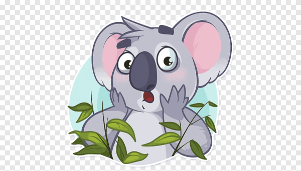 Коала стикер