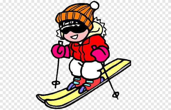 Лыжи рисунок без фона