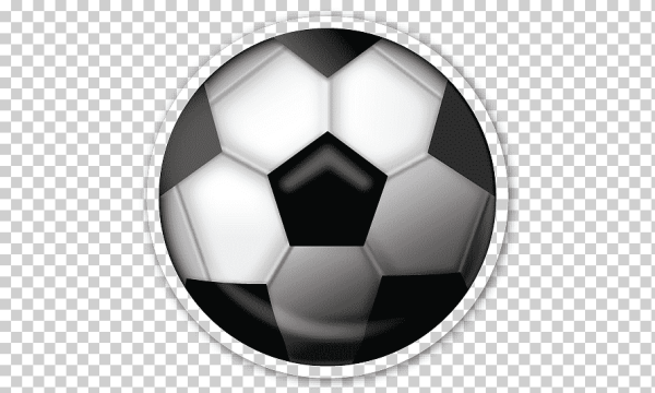 Смайлик футбольный мяч