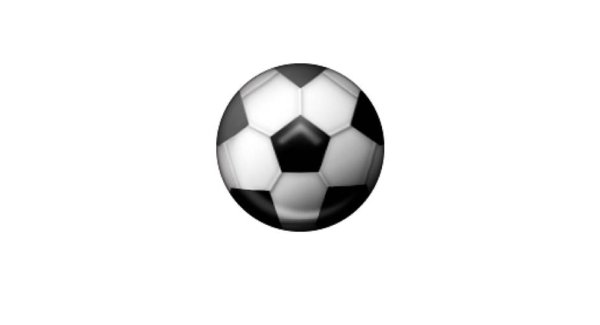 Смайл футбольный мяч