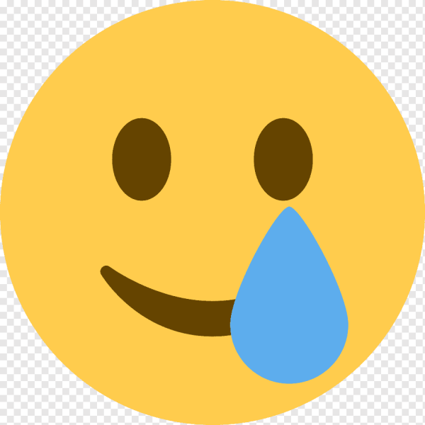 Улыбающийся смайлик со слезами