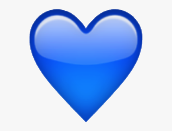ЭМОДЖИ синее сердце