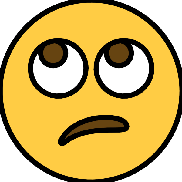 Смайлик с закатанными глазами