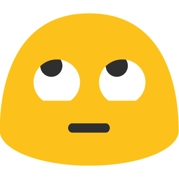 Смайл глаза вверх