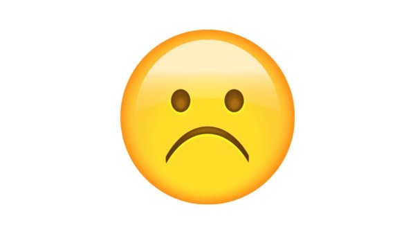 Грустный смайлик эмодзи