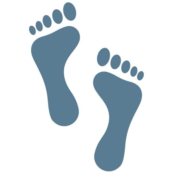 Смайлик следы ног