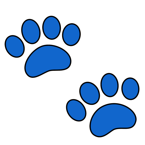 Эмодзи следы лап