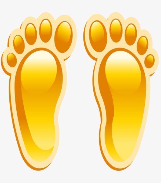 Следы желтые