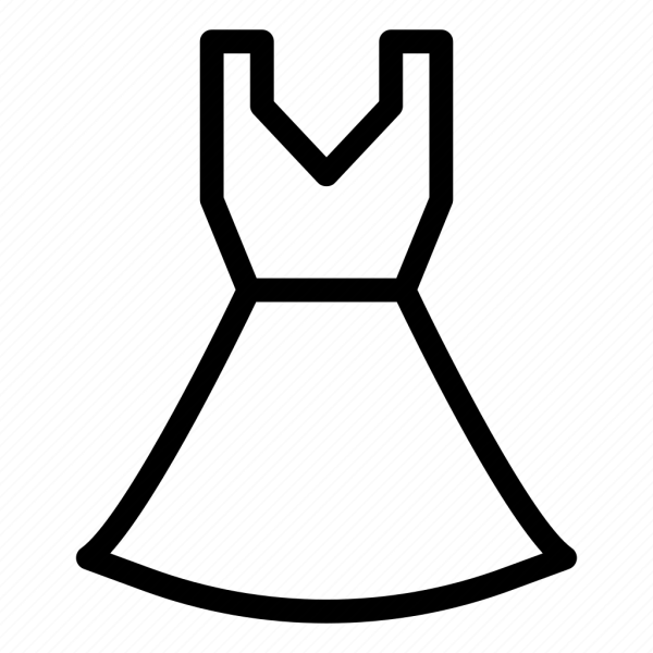 Платье значок