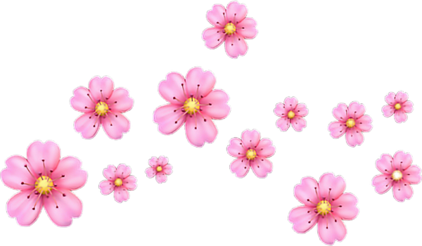 Мелкие цветочки на прозрачном фоне