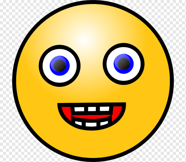 Зеленый улыбающийся смайлик