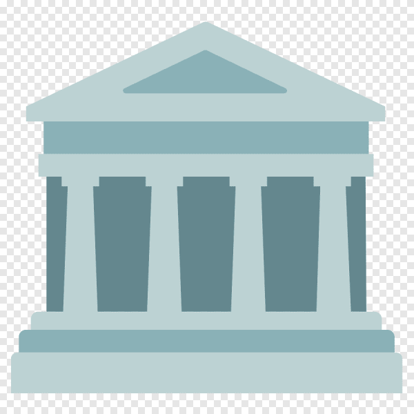 Здание с колоннами без фона