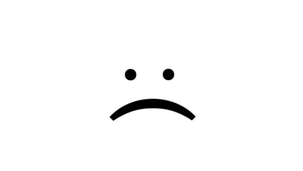 Грустный смайлик