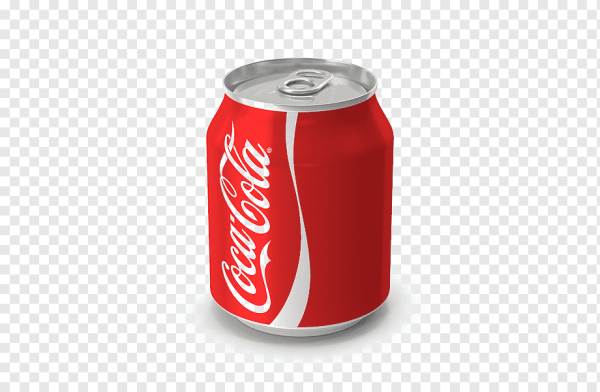 Банка колы на прозрачном фоне