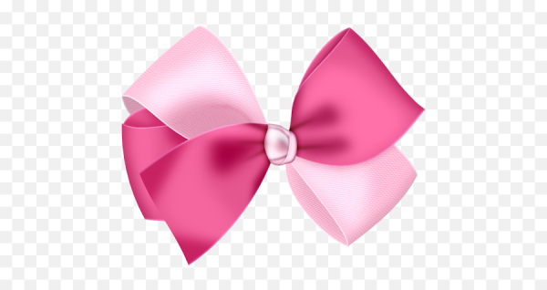 Ярко розовый бант