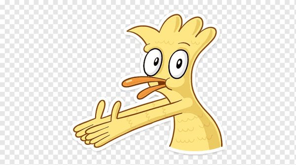 Утка стикер