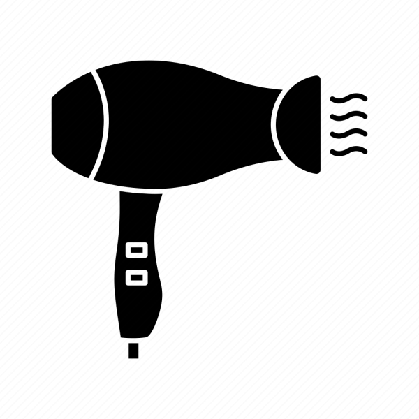 Силуэт контурный фен