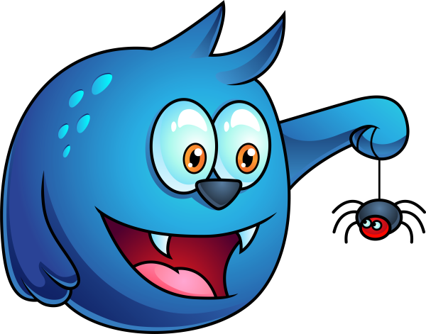 Монстрик для детей жёлтый