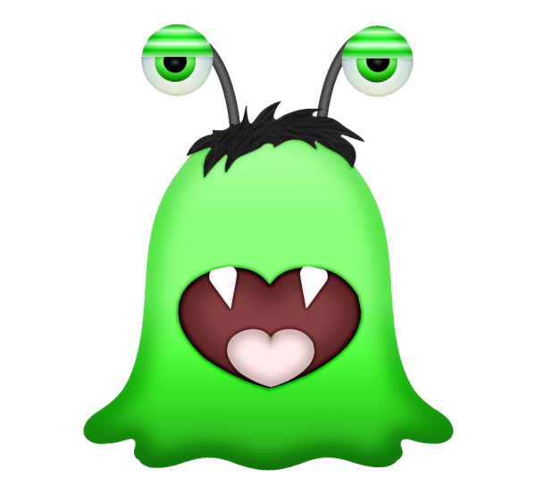 Злая улыбка на белом фоне