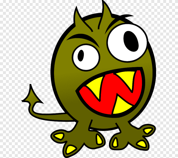 Монстр призрак мультяшный