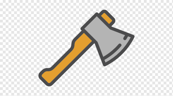 Топор на белом фоне