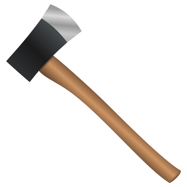 Топор на прозрачном фоне