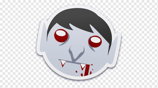 Смайлик вампир