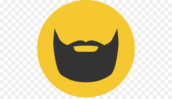 Силуэт лысого мужчины с бородой