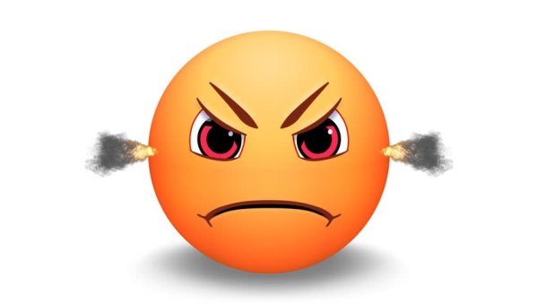 Злой Плачущий смайлик